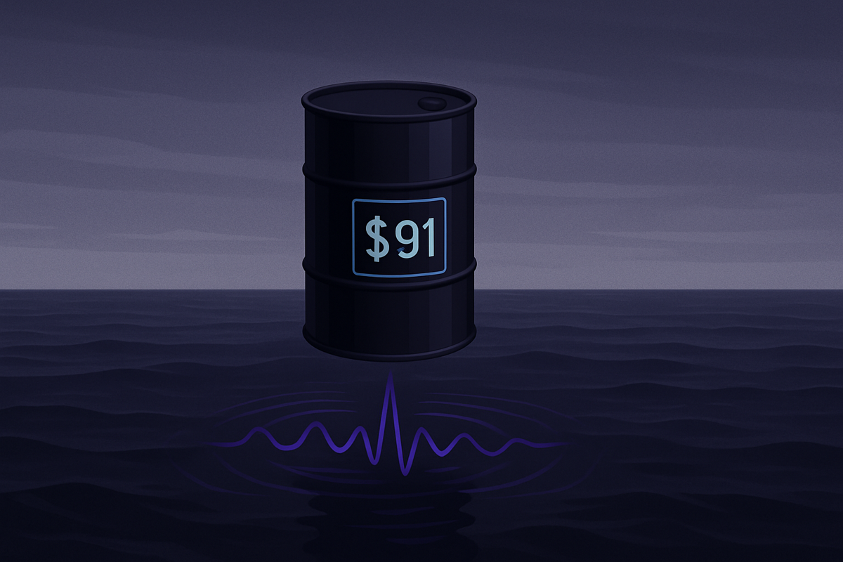 Brent Oil Stalls at $91 as Geopolitics and Complacency Collide: Is the Market Too Calm?