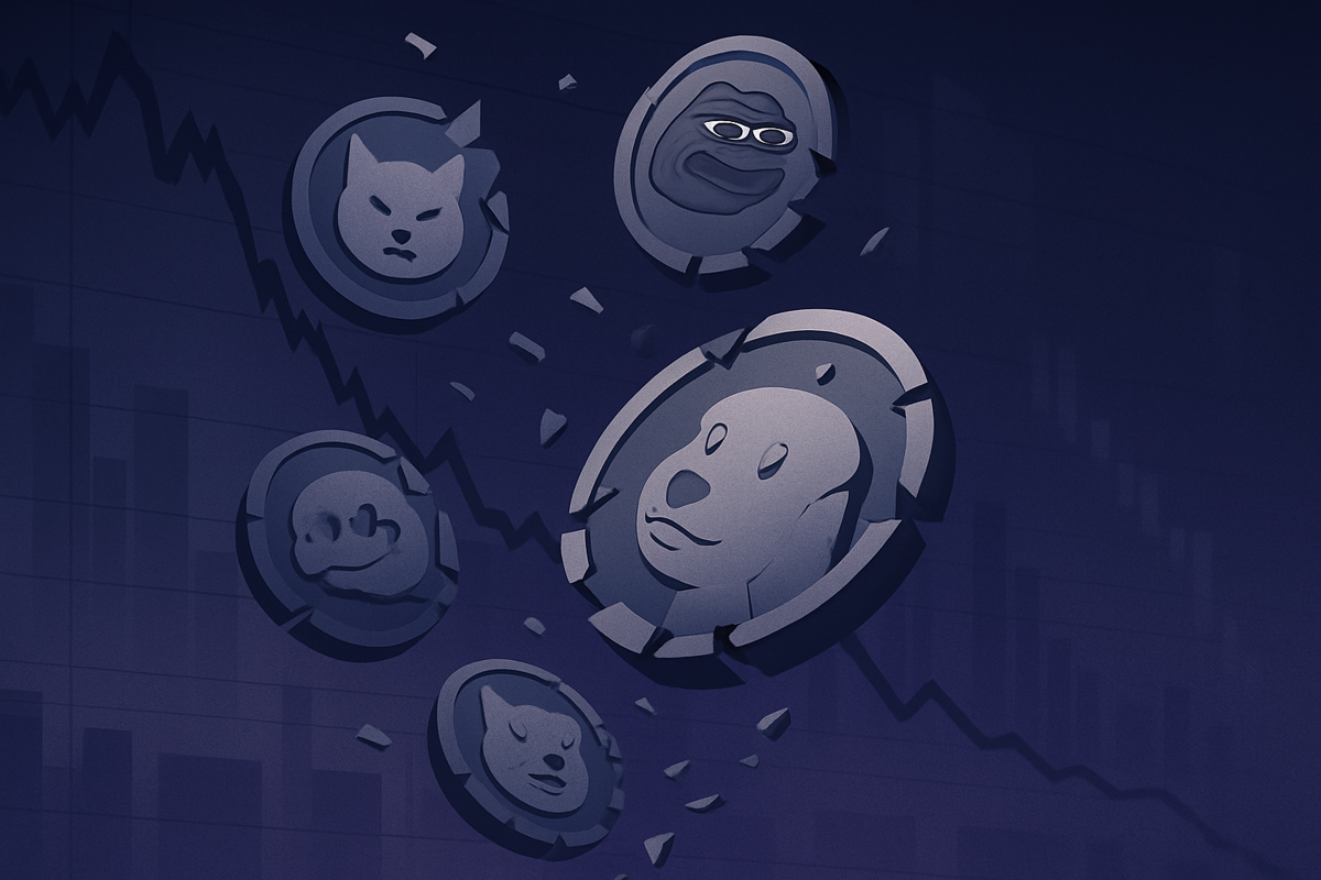 Dogecoin and Shiba Inu Plunge 8% as Meme Coin Mania Collapses—Capitulation or Reset?