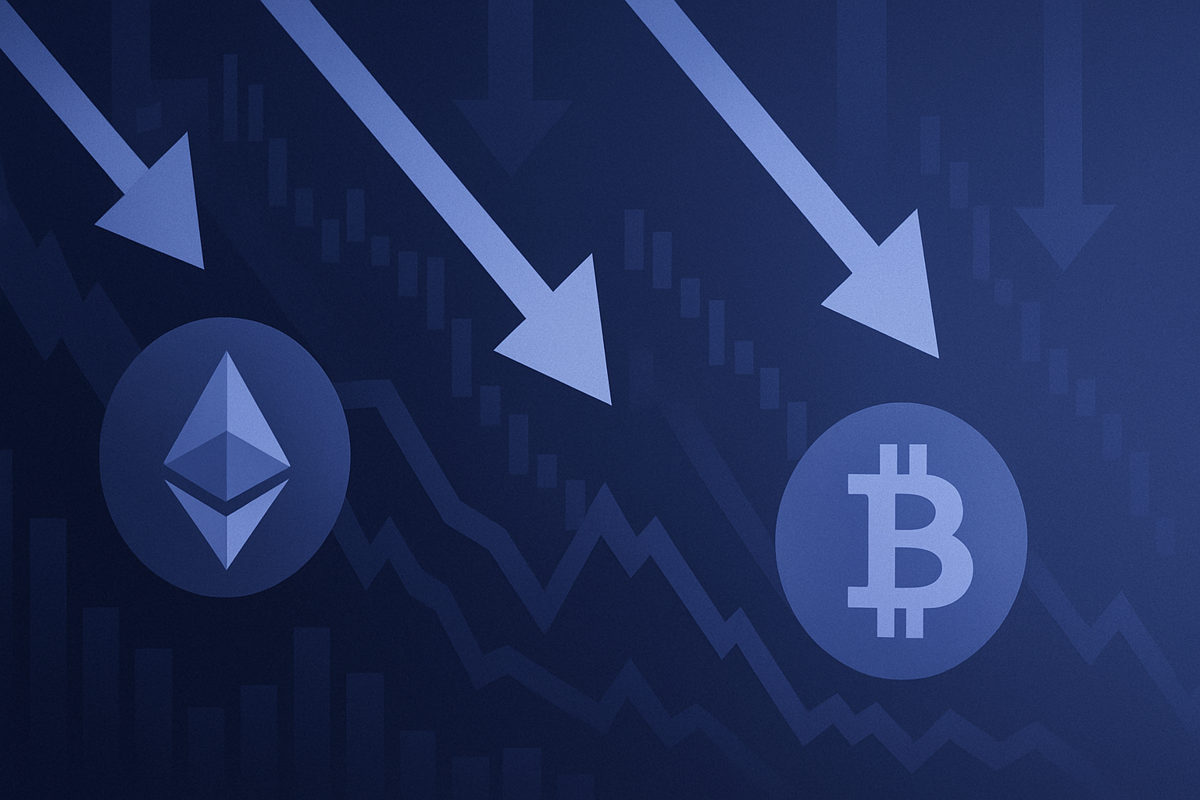 Ethereum and Bitcoin ETF Outflows Signal Institutional Pullback as Crypto Slides Deepen