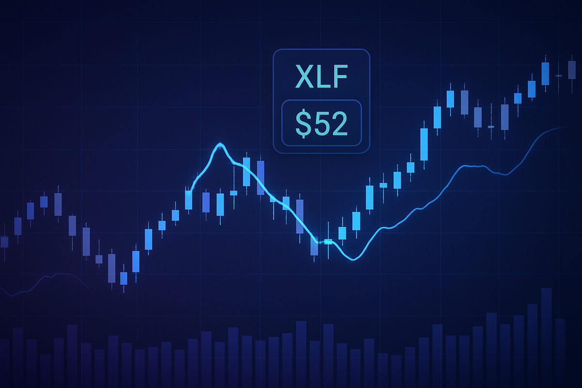 Wall Street’s Financials Freeze: Why XLF’s $52 Plateau Is a Warning, Not a Comfort